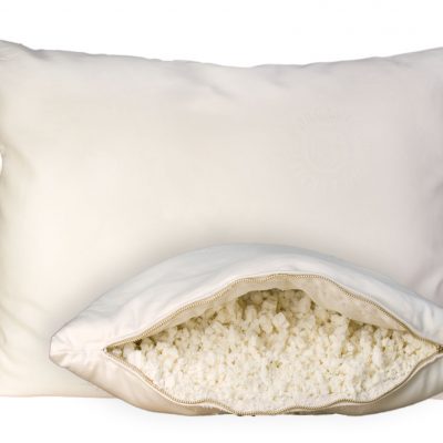 Wool Wrapped Natural Shredded Rubber Pillow